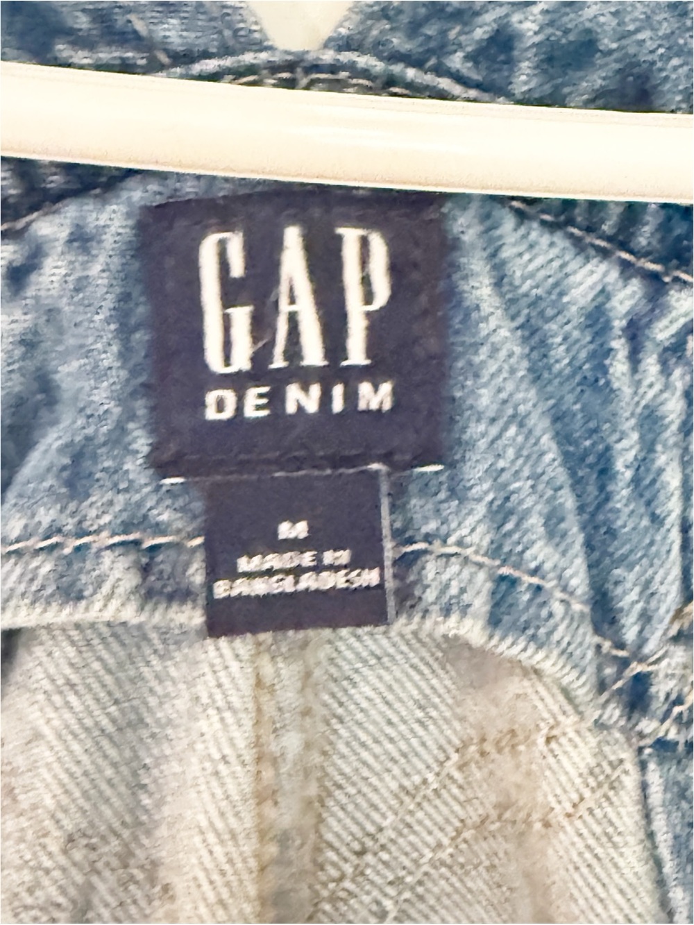 Gap Classic Denim Overalls in Medium Blue M - Picture 6 of 10